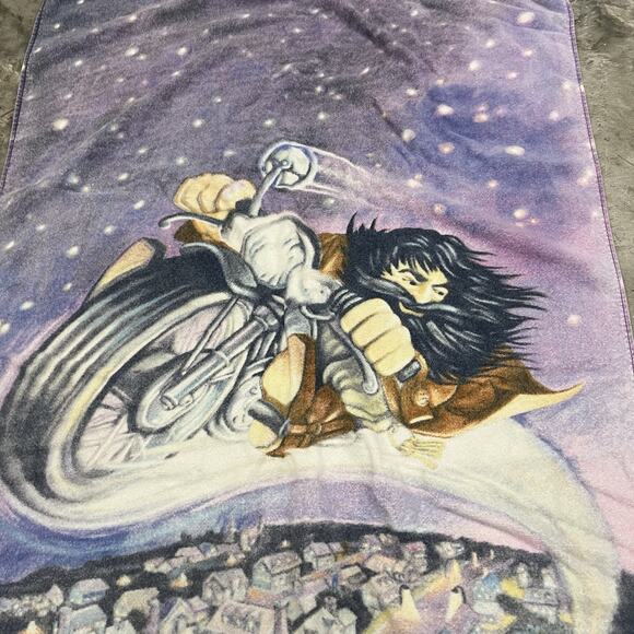 Rare Vintage Harry Potter Sorcerer’s Stone Towel 2000 Harry Hagrid Flying 27x53 - Picture 6 of 7